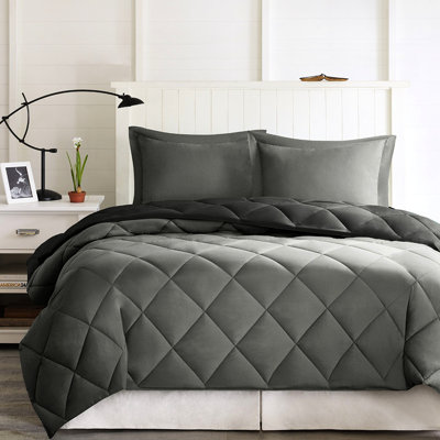 Édredon 100% microfibre simple / simple TG avec 2 taies décoratives 3m et 6d
