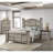 1Pc Contemporary Rustic Gray Two-Tone Finish Four Drawers Chest Metal Pull Knobs Wooden Bedroom Furniture