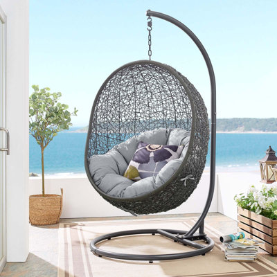 Balancelle d'extérieur avec support Modway Hide Sunbrella