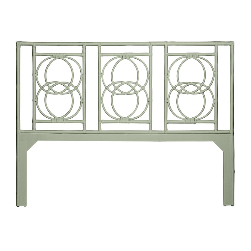Emilia Open-Frame Headboard, King, Celery Green