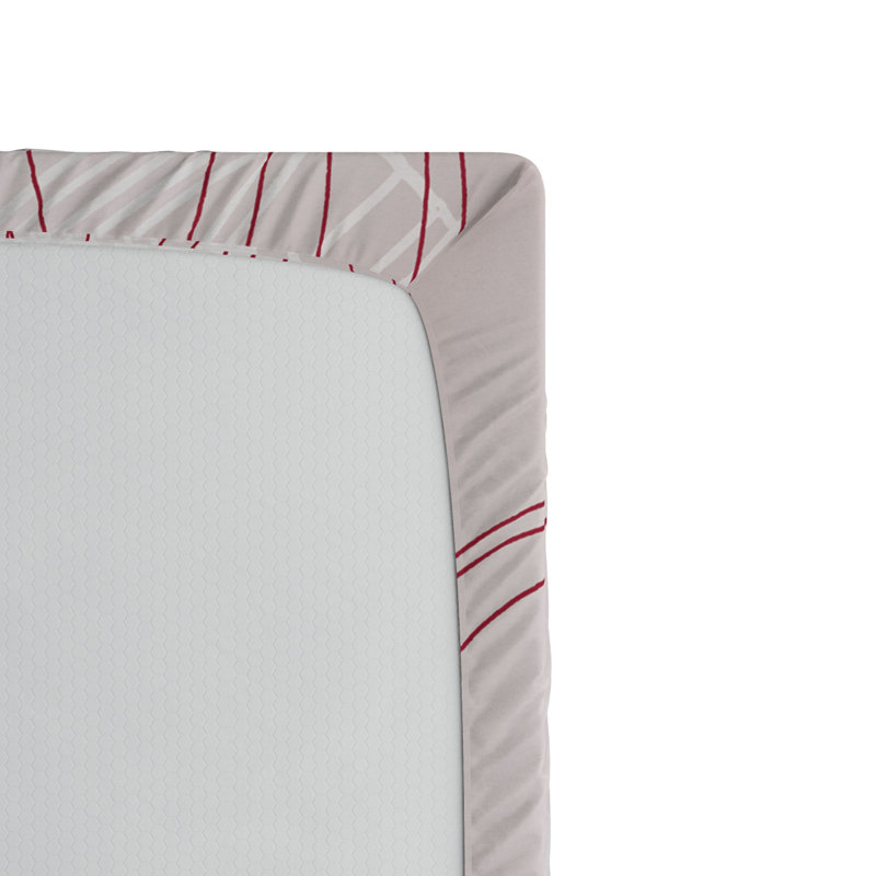 Microfiber Floral Fitted Sheet, Full Fitted Sheet