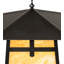 Luminaire suspendu carré à 1 lumière