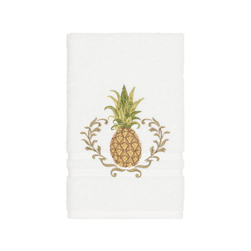 Welcome Turkish Cotton Midweight Hand Towel, White