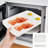 2 Pack Microwave Bacon and Egg Cooker Bacon Baking Tray Bacon Baking Utensils Microwave Oven Baking Dish