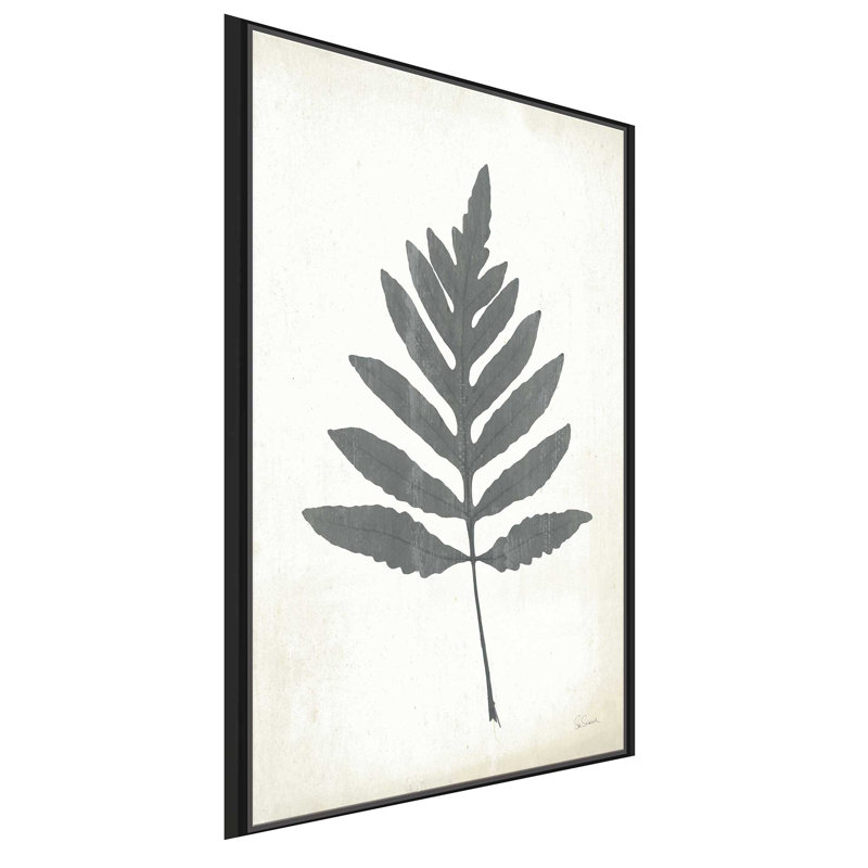 Tableau fougère I - Peinture, L 21,5 po x H 33,5 po, Cadre noir