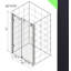 Portes de douche sans cadre de 60 po de largeur x 76 po de hauteur avec verre trempé transparent de 5/16 po (8 mm), finition nickel brossé