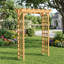 Tonnelle de jardin classique en bois avec treillis - idéale pour les mariages, les plantes et les décorations de jardin-128528871-128528868