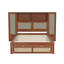 Lit plateforme simple en bois-37169817