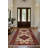 Strawbridge Burgundy Beige Moroccan Machine Printed Cotton Polyester Area Rug-189213263