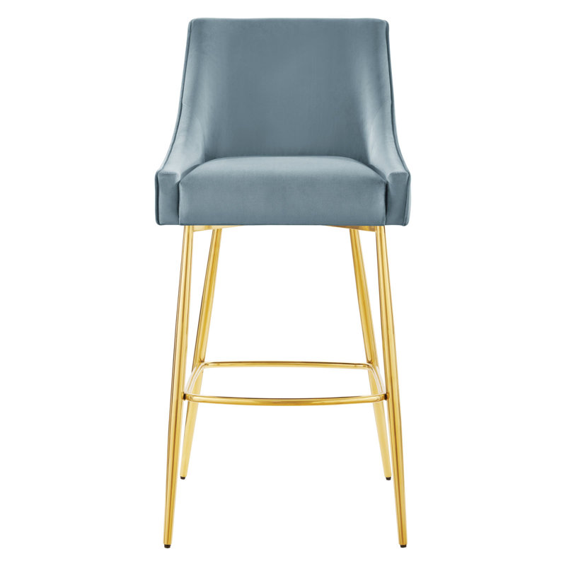 Modway Discern Bar Stools - Set of 2, Light Blue, Bar Stool (29.5" Seat Height)