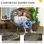 Trapeza Double Egg Chair with Stand-1287917271