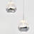 Moorcroft 5 - Light Chrome LED Cluster Pendant