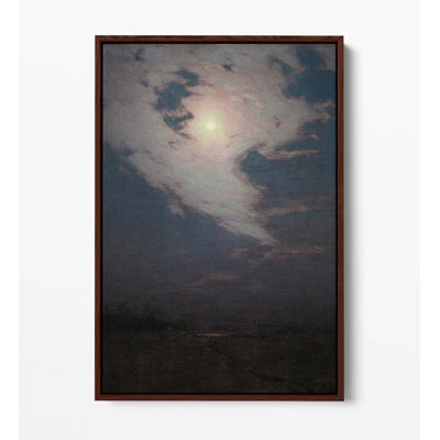 Birge Harrison - Soaring Clouds (1908) Canvas Floater Frame Print Picture Art - Walnut Frame