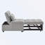 Convertible Chaise Lounge with Adjustable Backrest and Pillows-948558749
