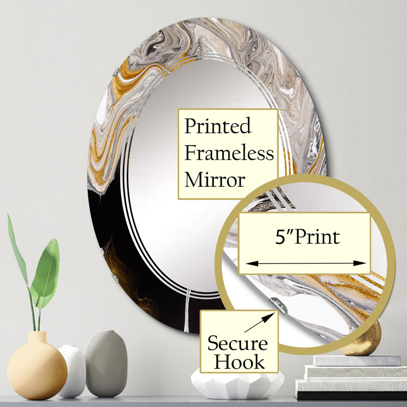 Oval Mirror, 30" x 20"