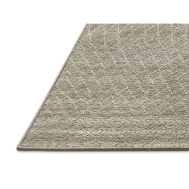 Tapis beige à motif géométrique Bourourg, Rectangle 5 pi x 7 pi