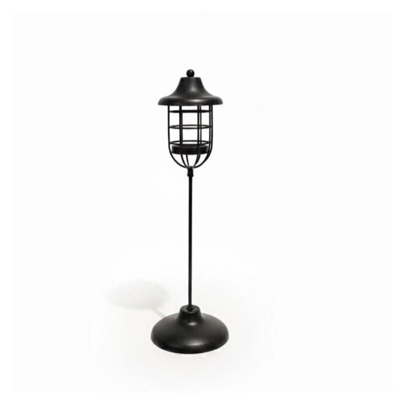 Lanterne en fer noir mat