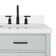Tidworth 60'' Solid Wood Double Bathroom Vanity with 1.5'' White Quartz Top, Rectangular Sinks