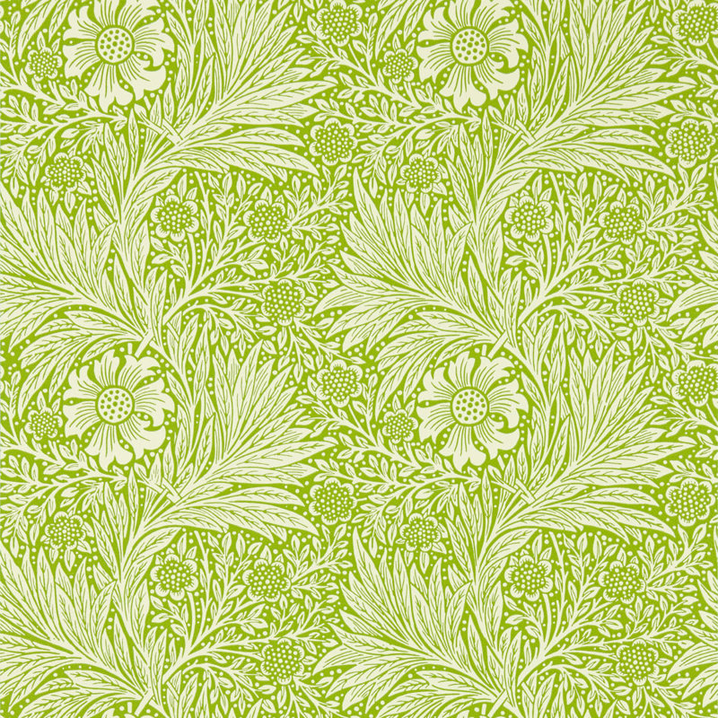 Marigold 10.05m x 52cm Matte Wallpaper Roll, Lime