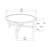 Round Solid Wood Coffee Table,Dark Brown