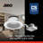 6'' Selectable Color Temperature 7.5 Watt Dimmable Air-Tight IC Rated LED Canless Recessed Lighting Kit