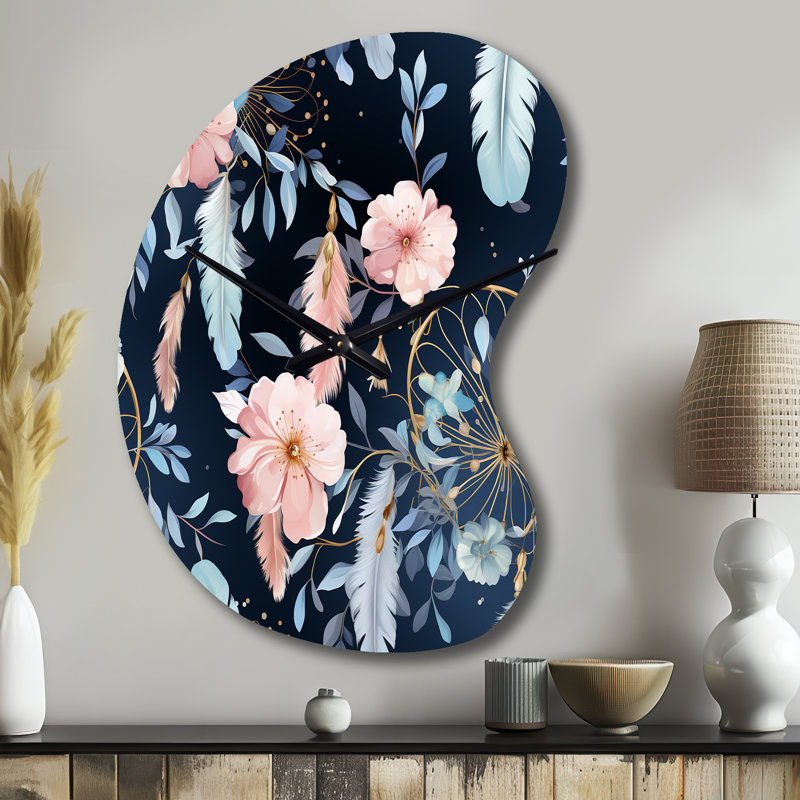 Horloge murale Ethereal Dreamcatchers Boho, Grand