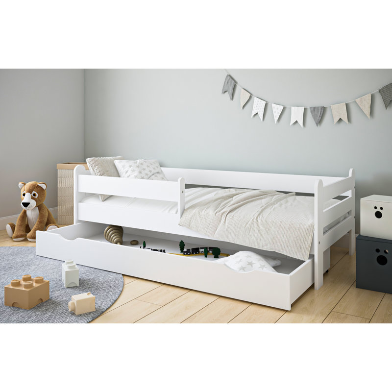 Kirstie Cot With Drawers, White, Cot Bed / Toddler (70 x 140cm)