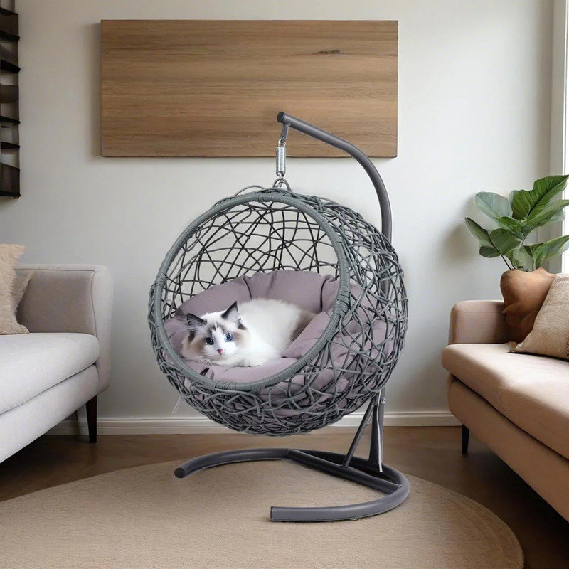 Petit hamac pour chat Swing, Gris