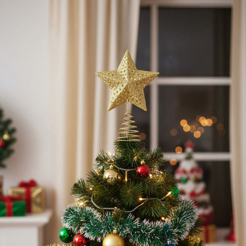 16cm Metal Astrology & Stars Tree Topper