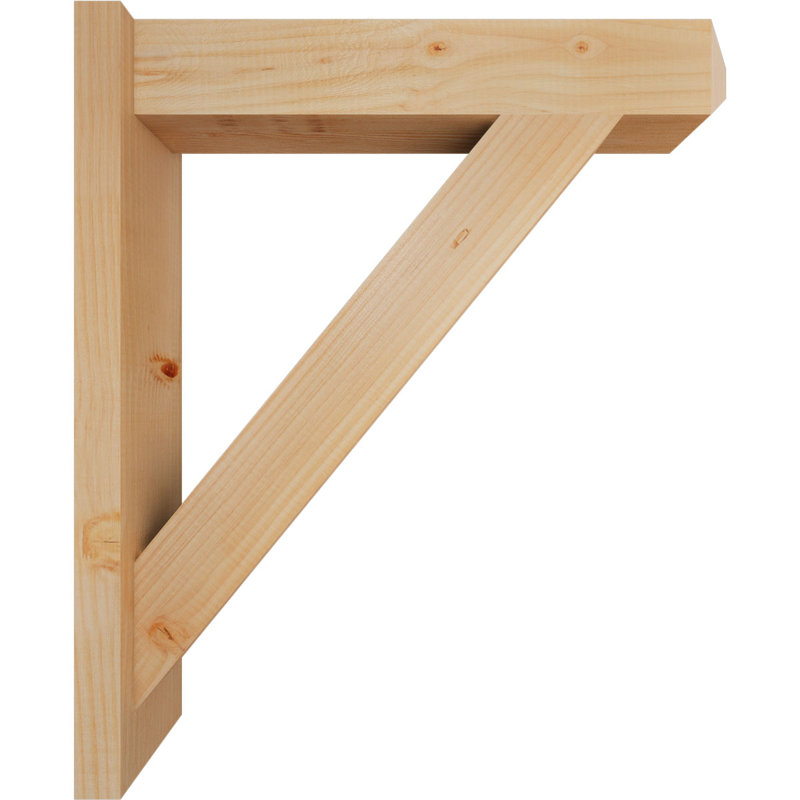 Artisan traditionnel en bois rustique, P 24 po x H 28 po, Sapin Douglas de 5 1/2 po (lisse)