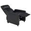 Ensemble de cinéma maison Heena avec 3 fauteuils inclinables manuels, similicuir noir