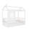 Twin Size House Bed (White)