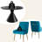 Magallanes 4 - Person Round Table Dining Set with Velvet Dining Chairs-1546479283-1546479247