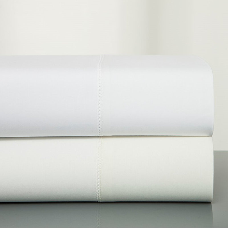 Villa Sateen Sheet Set, White, Twin