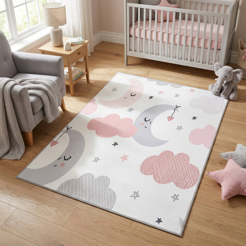 Tapis rose et gris Celeste Sweet Dreams
