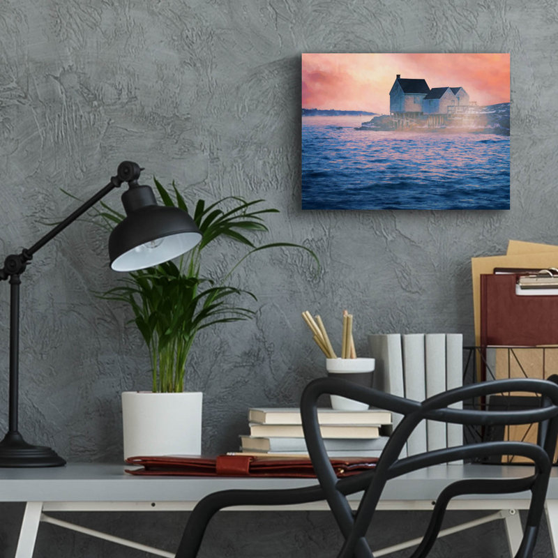 «Frozen Hope Oil Paint» par Rick Berk, art mural en verre acrylique, H 12 po x l 16 po x P 0,13 po