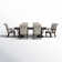 Dows 6 - Person Extendable Four Leg Dining Set