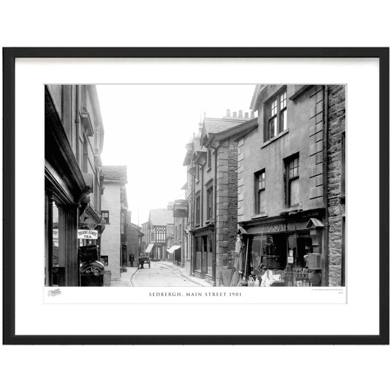 Sedbergh, Main Street 1901 - Single Picture Frame Print, 40cm H x 50cm W x 2.3cm D