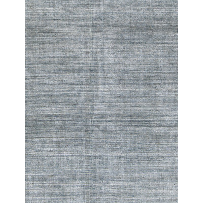 Tapis gris de haute qualité noué à la main