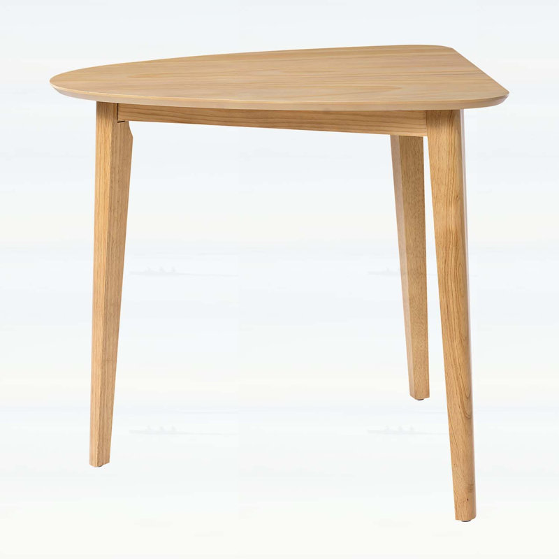Triangular Wood Table