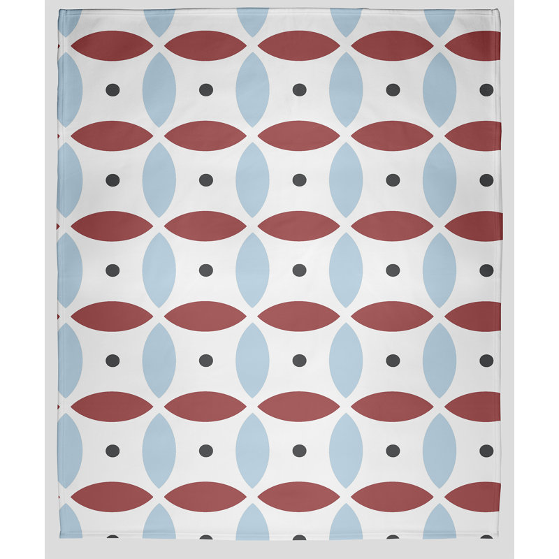 Fleece Throw Blanket, Ligonberry Red, 60" W x 80" L