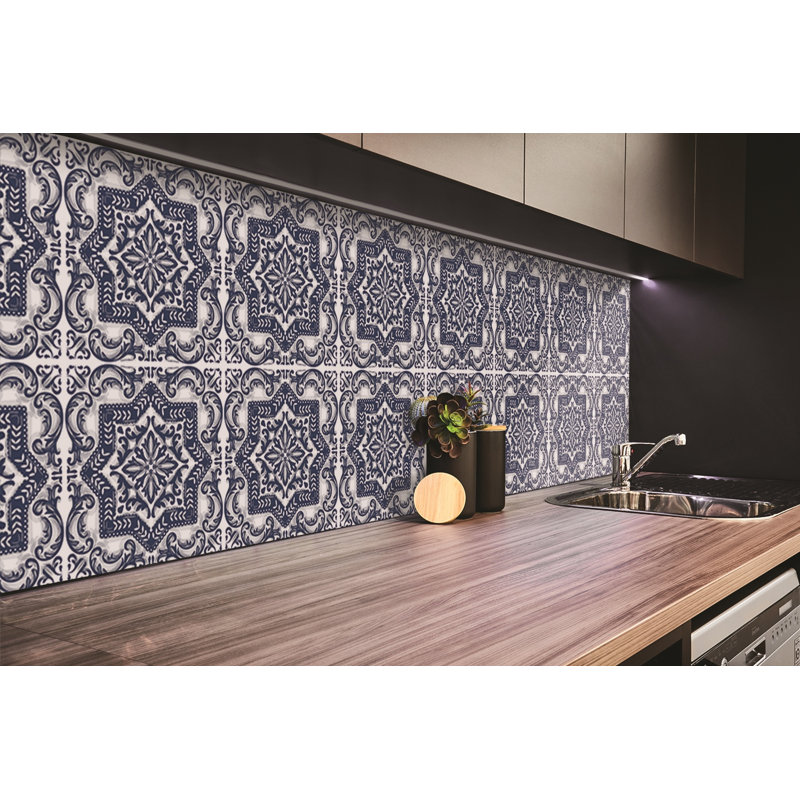 Wall Tiles Self Adhesive Vinyl Splashback Wall Stickers 39,37x19,68 Inch Sticker Tile Peel and Stick