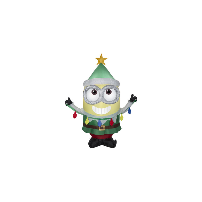 Gemmy Christmas Airblown Dave as Elf