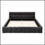 Structure de lit rembourrée en tissu chenille épais et tête de lit confortable pour un sommeil amélioré et un style moderne-483809110-483809108
