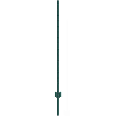 5 Feet Fence Post 10 Pack T-Post Heavy Duty Metal Fence Posts Green