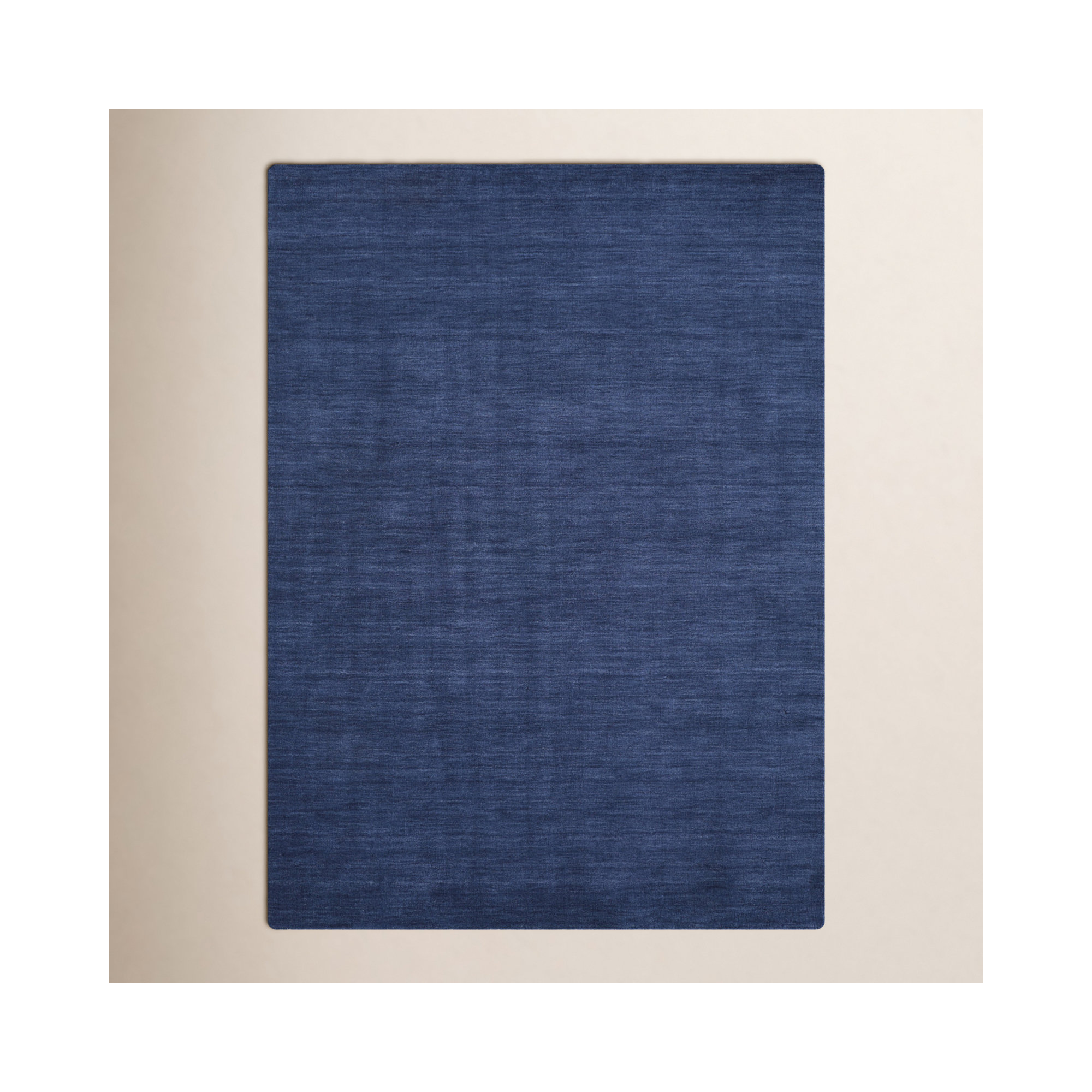 Kaden Handmade Wool Blue Rug, Blue, Rectangle 8' x 11'