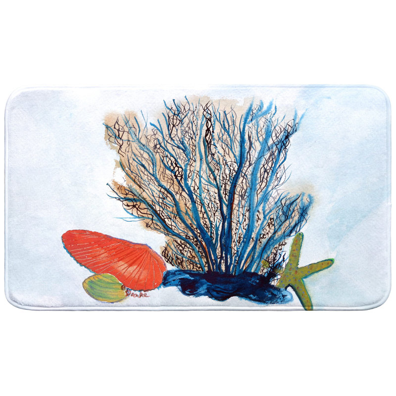 Tapis de bain Coral & Shells, L 30 po x l 18 po