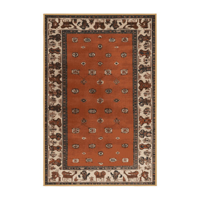 Tapis brun lavable à la machine