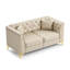 Canapé Chesterfield modulaire léger de luxe avec capitonnage à boutons-134095139
