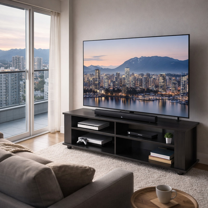 Console média de 58 po pour téléviseur de 75 po ou moins Chamberlin